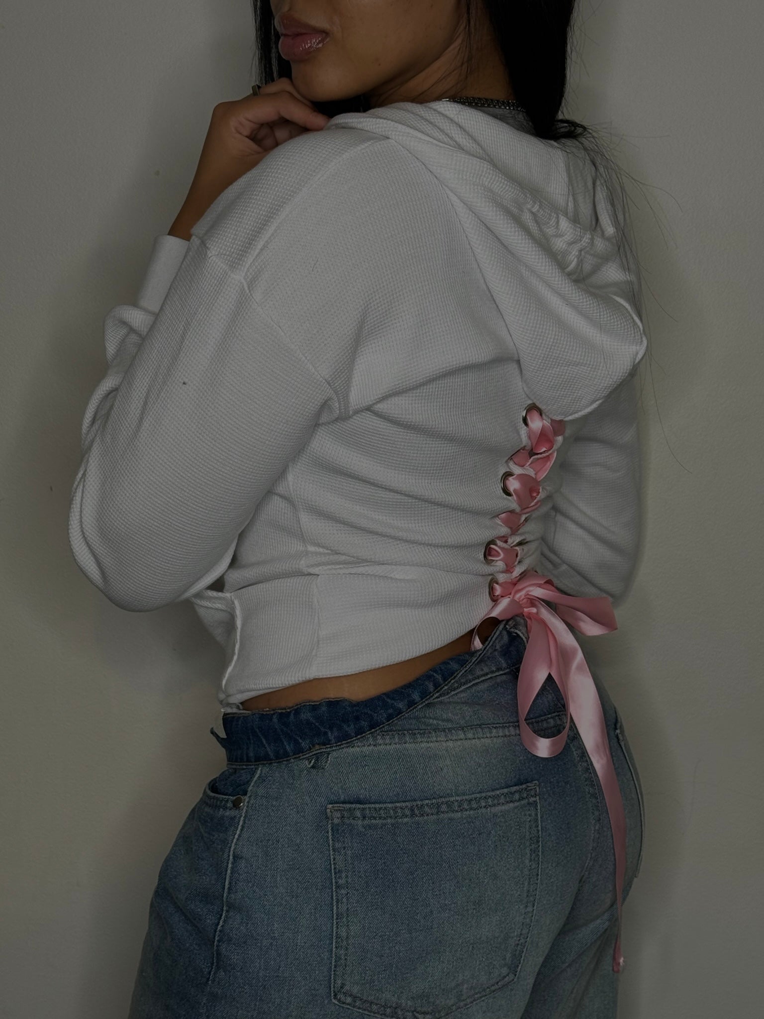 Peek-a-Boo Thermal Hoodie